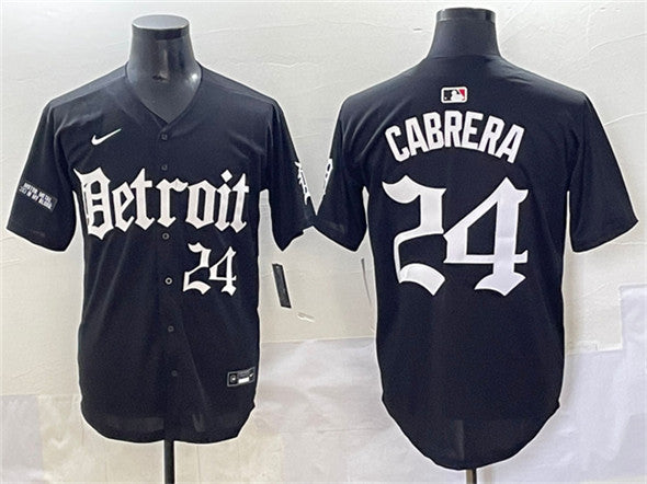 Miguel Cabrera Detroit Tigers black jersey
