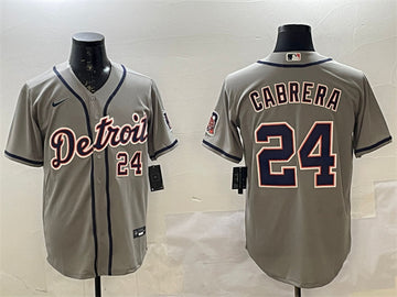 Miguel Cabrera Detroit Tigers gray jersey