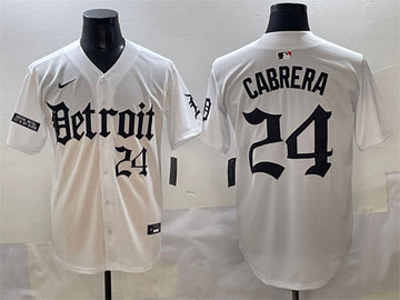 Miguel Cabrera Detroit Tigers white jersey
