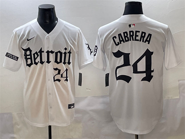 Miguel Cabrera Detroit Tigers white jersey