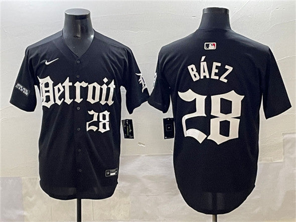 Javier Baez Detroit Tigers black jersey
