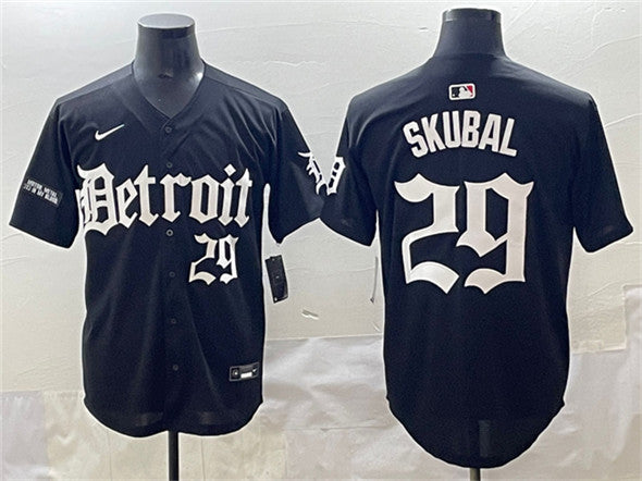Tarik Skubal Detroit Tigers black jersey