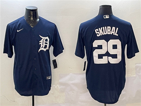 Tarik Skubal Detroit Tigers navy jersey