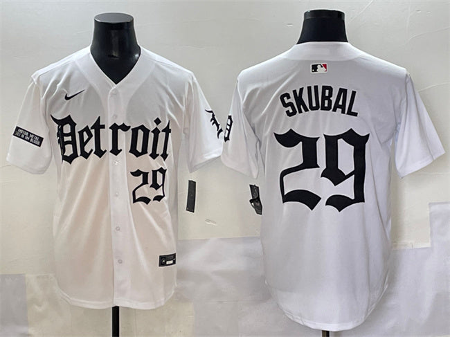 Tarik Skubal Detroit Tigers white jersey