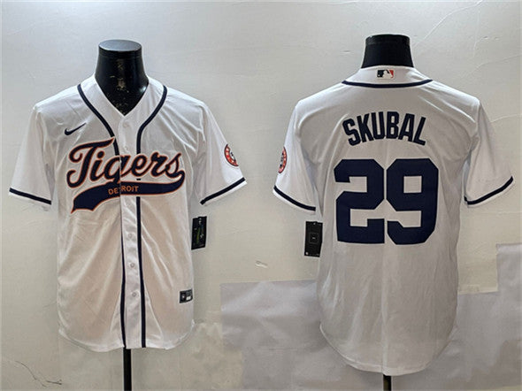 Tarik Skubal Detroit Tigers white jersey