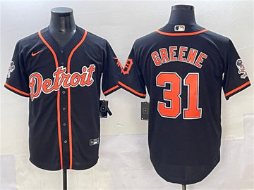 Riley Greene Detroit Tigers black jersey