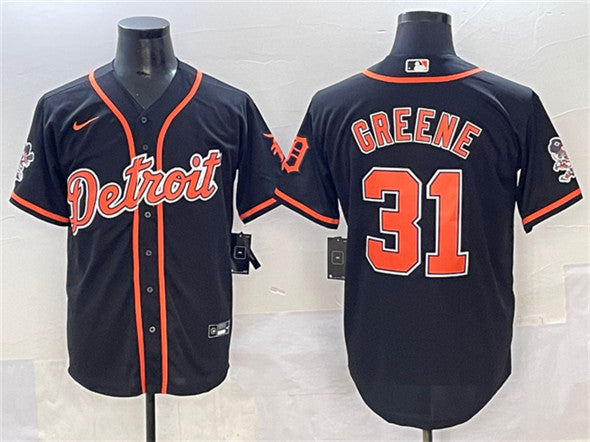 Riley Greene Detroit Tigers black jersey