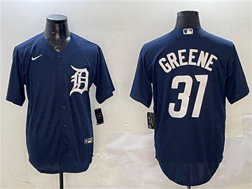 Riley Greene Detroit Tigers navy jersey