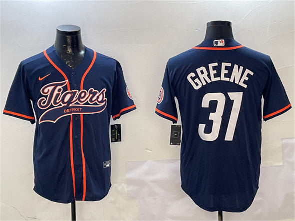 Riley Greene Detroit Tigers navy jersey