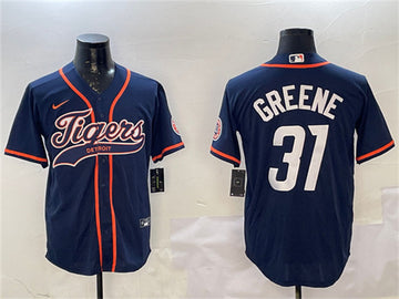 Riley Greene Detroit Tigers navy jersey