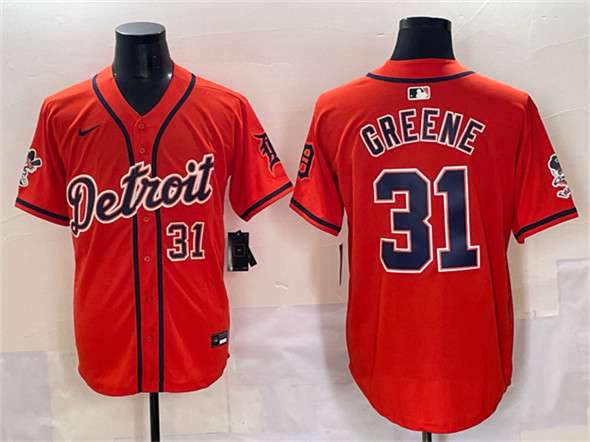 Riley Greene Detroit Tigers orange Vapor jersey