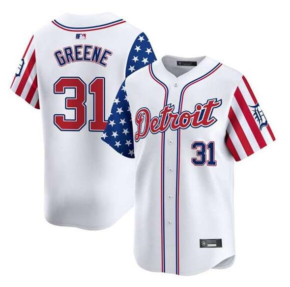 Riley Greene Detroit Tigers white Vapor jersey