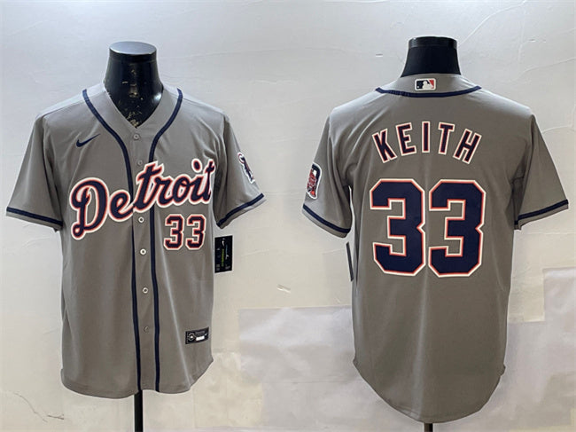 Colt Keith Detroit Tigers gray jersey