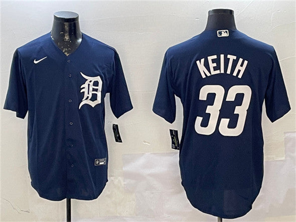 Colt Keith Detroit Tigers navy jersey