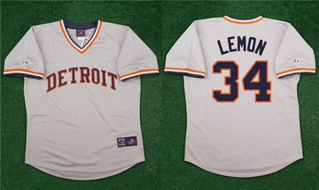 Chet Lemon Detroit Tigers gray Throwback jersey