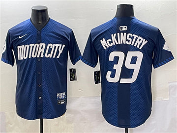 Zach McKinstry Detroit Tigers navy City Connect jersey