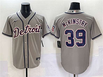 Zach McKinstry Detroit Tigers gray jersey