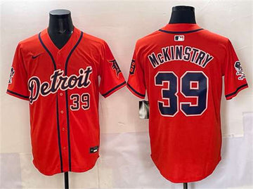 Zach McKinstry Detroit Tigers orange Vapor jersey