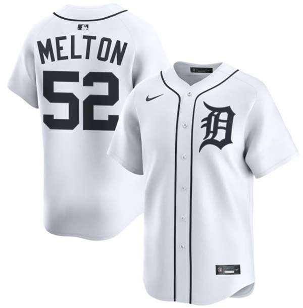 Troy Melton Detroit Tigers white Home jersey