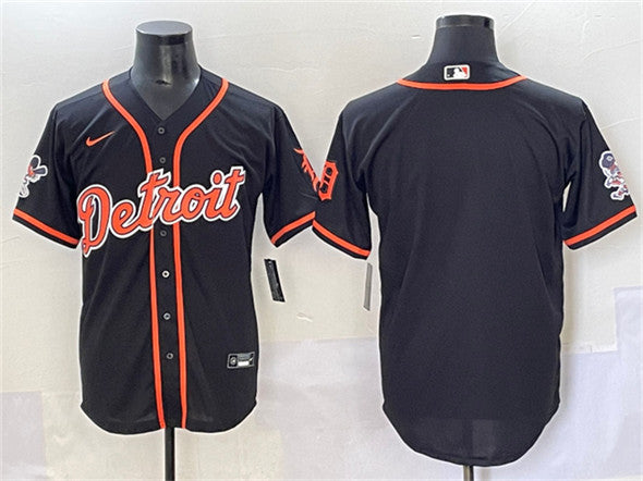 Custom Detroit Tigers black jersey