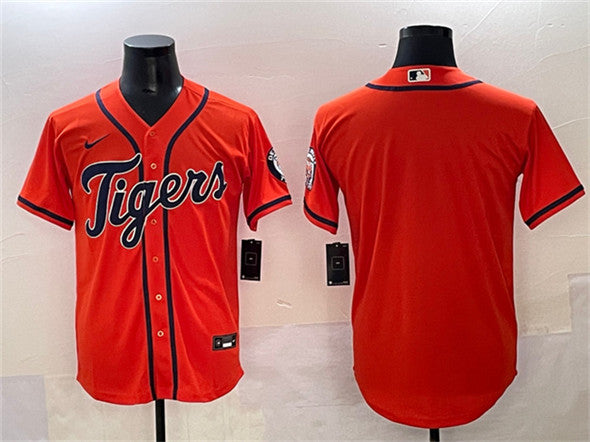 Custom Detroit Tigers orange jersey
