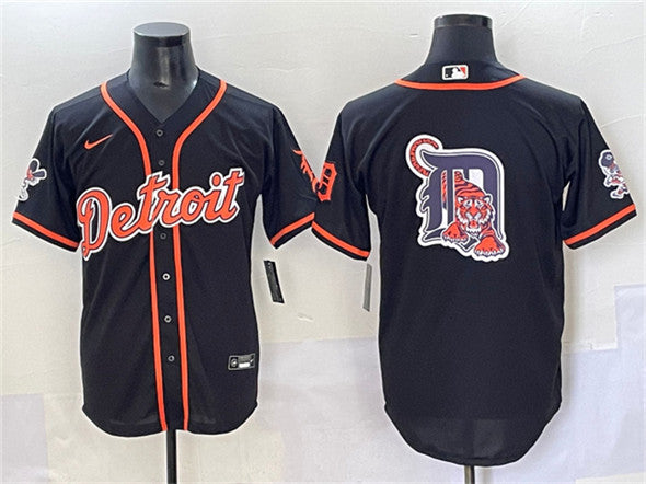 Team Big Logo Detroit Tigers black jersey