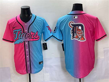 Team Big Logo Detroit Tigers pink-blue jersey