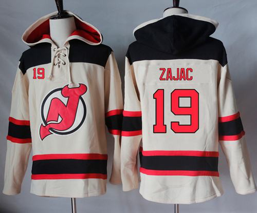 Travis Zajac New Jersey Devils cream jersey