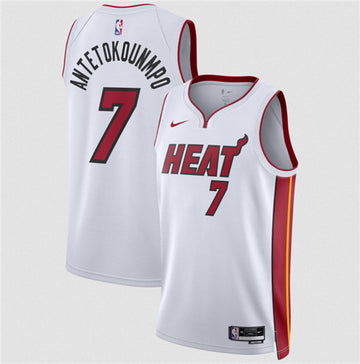 Giannis Antetokounmpo Miami Heat white jersey