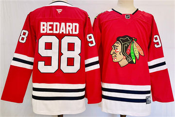 Connor Bedard Chicago Blackhawks red jersey