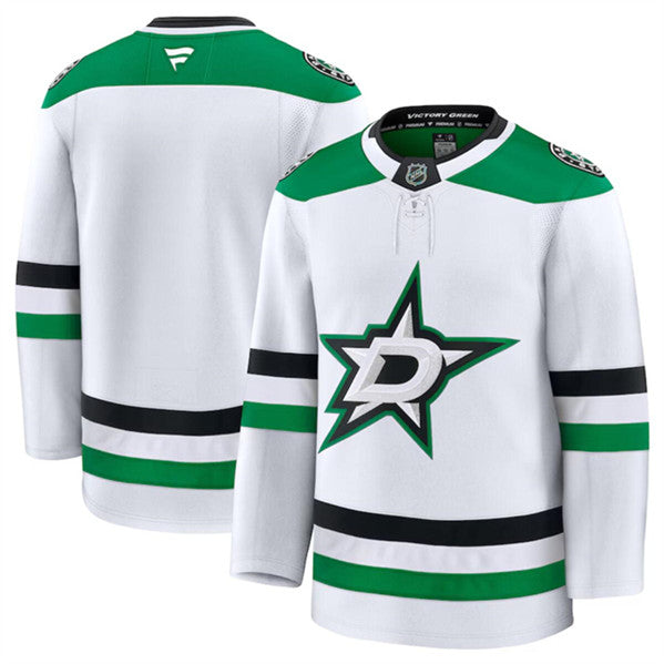 Custom Dallas Stars white Away jersey