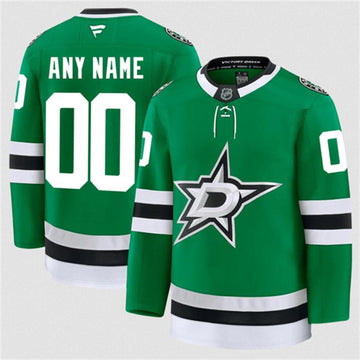 Custom Dallas Stars green Home jersey