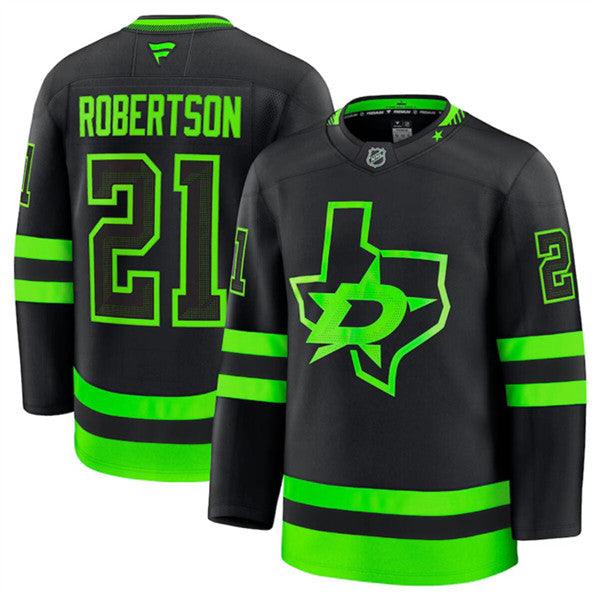 Jason Robertson Dallas Stars black Alternate jersey