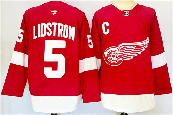 Nicklas Lidström Detroit Red Wings red jersey