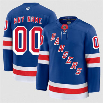Custom New York Rangers royal Home jersey