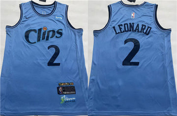 Kawhi Leonard Los Angeles Clippers blue City Edition jersey