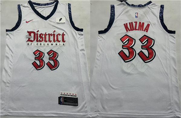 Kyle Kuzma Washington Wizards white jersey