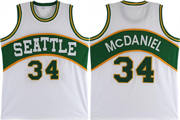Xavier McDaniel Oklahoma City Thunder white jersey