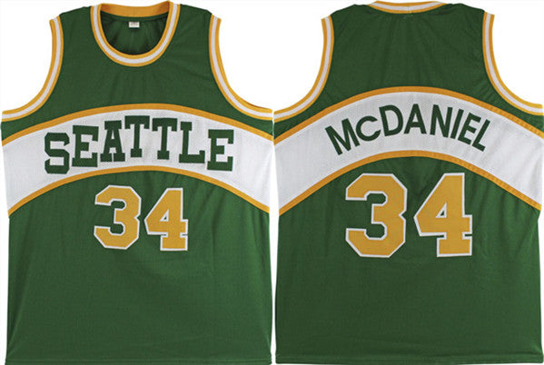 Xavier McDaniel Oklahoma City Thunder green jersey
