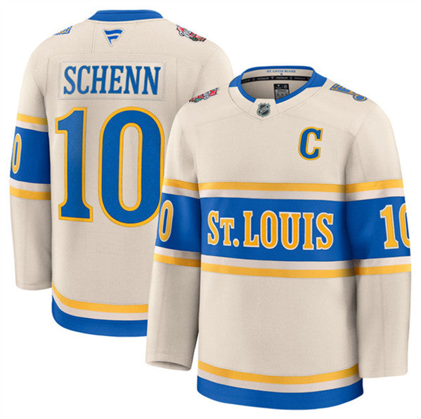 Brayden Schenn St. Louis Blues cream Winter Classic jersey