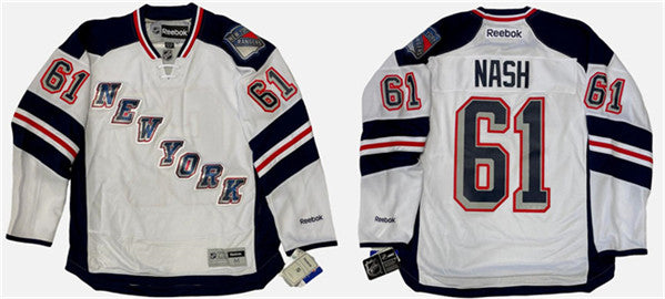 Rick Nash New York Rangers white jersey