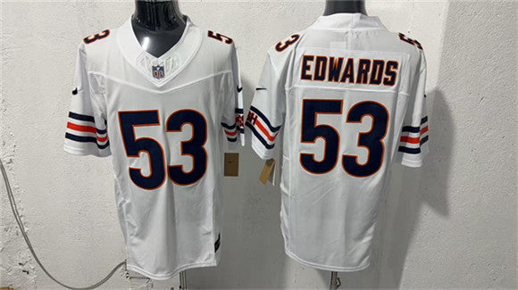 T.J. Edwards Chicago Bears white Vapor jersey
