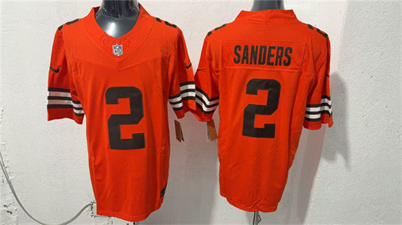 Shedeur Sanders Cleveland Browns orange Vapor jersey
