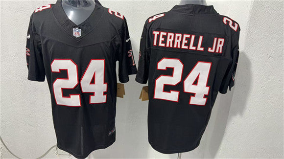 A.J. Terrell Jr Atlanta Falcons black Vapor jersey