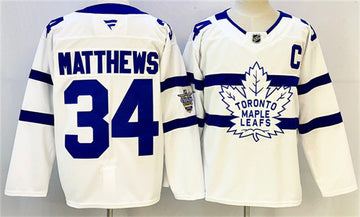 Auston Matthews Toronto Maple Leafs white Stadium Series jersey