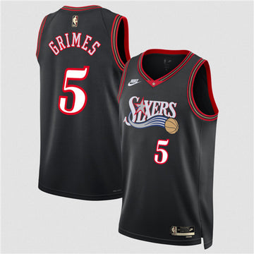 Quentin Grimes Philadelphia 76ers black Classic jersey