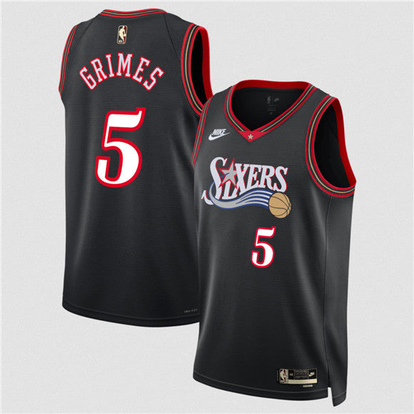 Quentin Grimes Philadelphia 76ers black Classic jersey