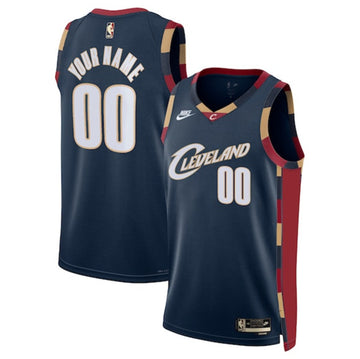 Custom Cleveland Cavaliers navy Classic jersey