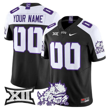 Custom TCU Horned Frogs black Vapor jersey