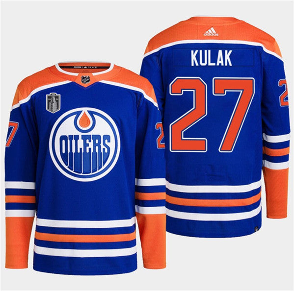 Brett Kulak Edmonton Oilers royal jersey